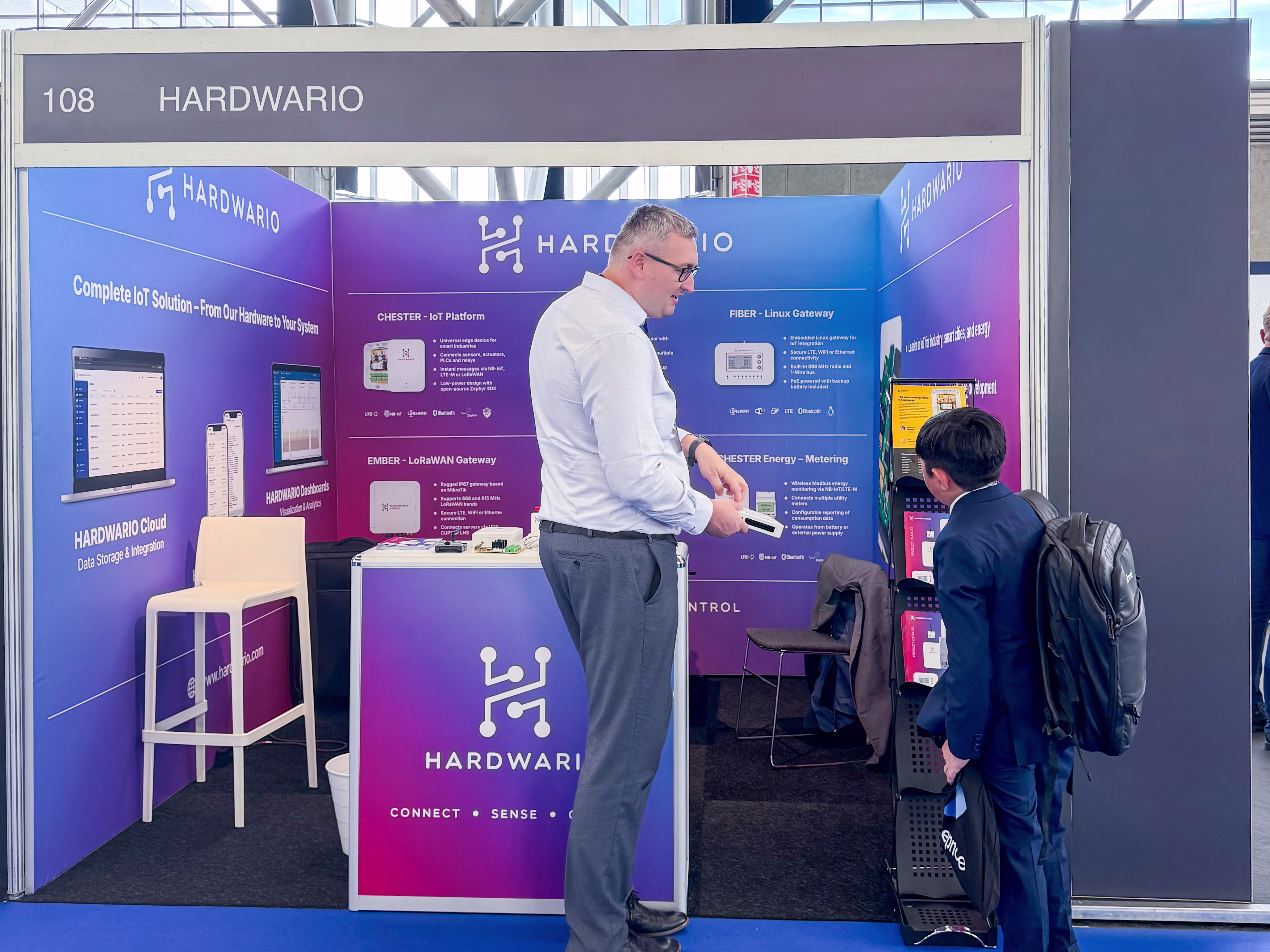 HARDWARIO exhibition stand at IoT Tech Expo Amsterdam