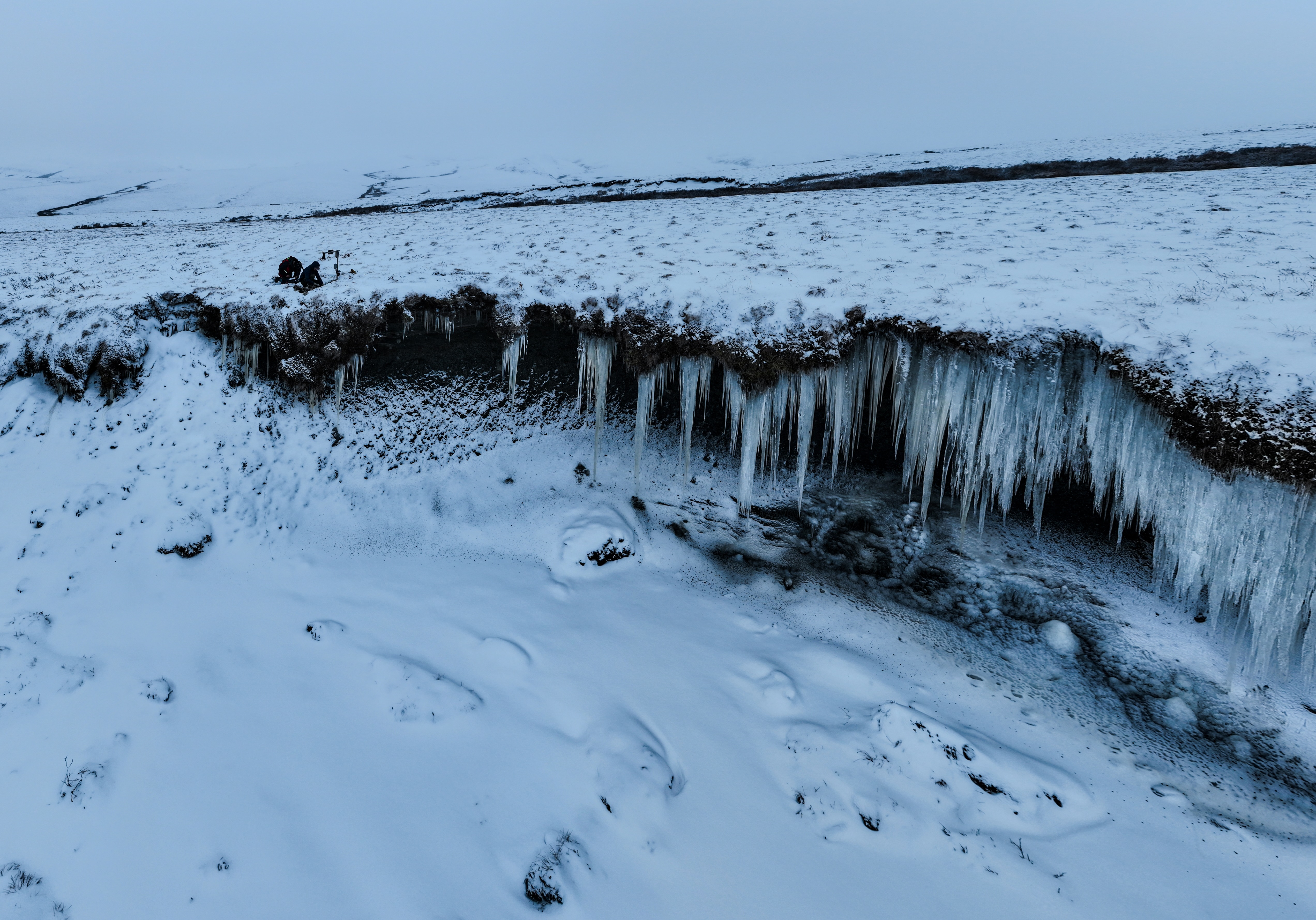CHESTER slump monitoring sensor deployed on an Arctic slope
