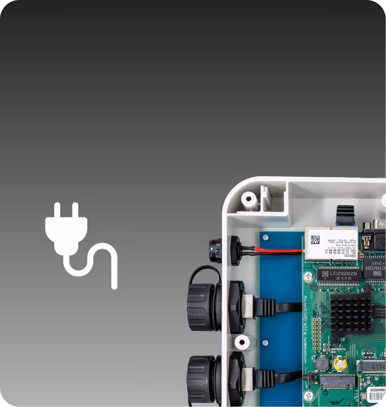 Napájení z 24 VDC adaptéru